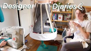 DESIGNER DIARIES  making a hoop skirt and altering my patterns [upl. by Attenrev]