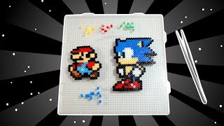 Como Fazer Pixel Art dos Jogos de 8 e 16 Bits Com Hama Beads [upl. by Odicalp]