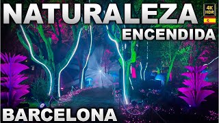 Naturaleza Encendida quotOrigenquot en Barcelona 2023 4k HDR  Natura Encesa barcelonaevents lightshow [upl. by Nnylannej11]