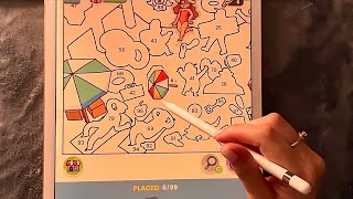 😴 iPad ASMR 🧡  Sticker Book  Clicky Whispers amp Writing Sounds [upl. by Buiron]