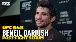 UFC 248 Beneil Dariush Wasnt Hurt In Drakkar Klose Fight I Was Pissed MMA Fighting [upl. by Ritz150]