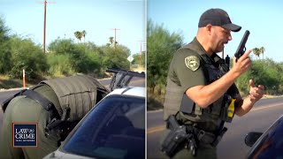 I Have a Weapon AZ Deputy Swipes Handgun from Driver During Traffic Stop [upl. by Idalina]