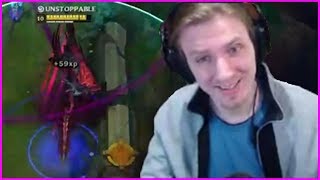 Hashinshin Gets Asked to Try Nightblue3 Full Crit Aatrox Build  Best of LoL Streams 307 [upl. by Aicilat]