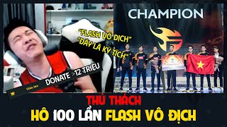 Choáng váng khi được DONATE 20 Triệu  Hô 100 lần FLASH VÔ ĐỊCH  BLV Thanh Tùng [upl. by Ssecnirp85]