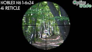 Noblex N6 16x24 4i reticle  Optics Trade Reticle Subtensions [upl. by Sinnaoi]