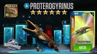 Proterogyrinus Max Level Jurassic World The Game [upl. by Erdnaed]