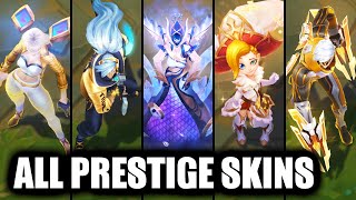 All Prestige Skins Spotlight League of Legends [upl. by Nerdna]