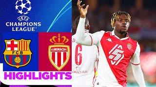 Monaco vs Barcelona 21 Résumé  Highlights  UCL 2024  Barca  Monaco Highlights  Monaco Barca [upl. by Avahc]