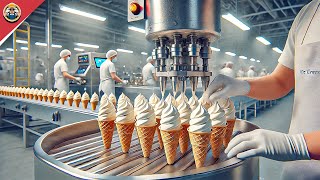 How Millions of Russian Plombir Ice Creams Are Made in Factory I Plombir Factory Process [upl. by Tally]