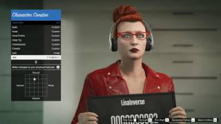 GTA V Online PC female character creation details [upl. by Obe907]