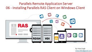 Parallels Remote Application Server 06  Installing Parallels RAS Client on Windows Client Machine [upl. by Nevur]