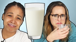 Dairy Lovers Try Different Types of Milk [upl. by Ardet]