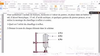 Exercice 1  la synthèse des espèces chimiques  correction TCSF تمارين درس تصنيع الأنواع الكيميائية [upl. by Treva864]