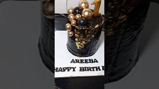 Black Golden theme cake khanahikhana shortvideo [upl. by Pasia]