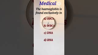 The haemoglobin is foundneetbiologymcqsneetmcqs [upl. by Olivann610]