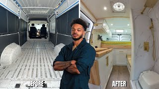 I Transformed a Work Van into a Mobile Home  Full Build Start to Finish [upl. by Noelyn585]