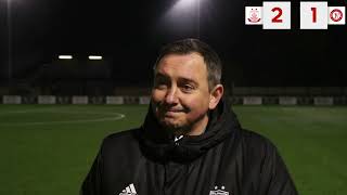 Neil Gibson comments on The Nomads 21 victory over Cardiff Met [upl. by Eleazar715]