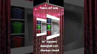 Luxurious LED Rainfall Shower Head 💦✨ ledshowerhead shorts [upl. by Rosco]