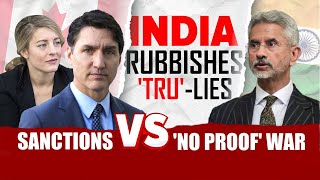 India Canada Relations  India Rubbishes Canadas Charge Sanctions Vs No Proof War [upl. by Ignaz]