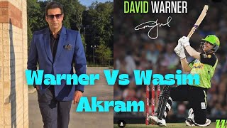 Wasim Akrams Epic Reply to Warner This Isnt IPL Baby shorts viralvideo pakvsaus [upl. by Armat]