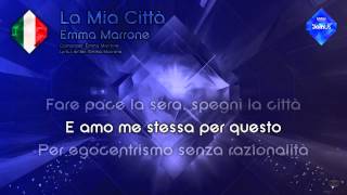 Emma Marrone  quotLa Mia Cittàquot Italy  Karaoke version [upl. by Ellersick]