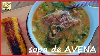 SOPA DE AVENA  RECETAS COLOMBIANAS [upl. by Akeem]