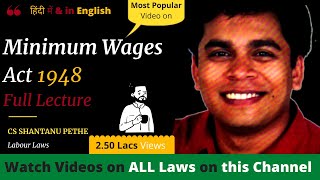 Minimum Wages Act 1948 Full Lectures [upl. by Aduhey]