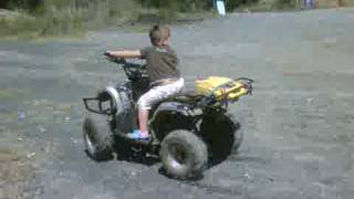 Doughnuts on 110cc Quad Bike by 3yrs Jordan Jones [upl. by Paff]