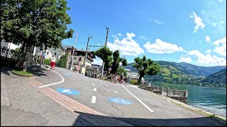 30 minute Indoor Cycling Workout Kaprun to Zell am See Austria Alps 4K Video [upl. by Queston]