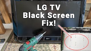 LG TV Black Screen Fix  How to Fix the Problem [upl. by Ahsil]