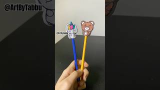 Pencil Toppers Diy kidscraft kidsactivities kidsvideo craft papercrafts penciltopper art [upl. by Ardisi]