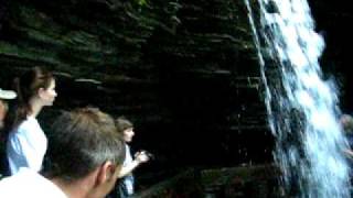 Watkins Glen New York walk behind waterfall [upl. by Ritch]