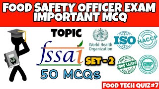 FSSAI Set  2  FSO Exam important MCQs  CFSO amp TO  TN FSO [upl. by Iadrahc754]