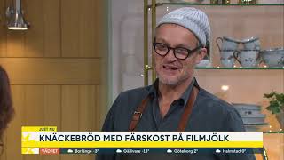 Knäckebröd bakat på surdeg  Nyhetsmorgon TV4 [upl. by Yortal952]