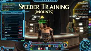 TOR Quick Tip 17  Speeder Training SWTOR [upl. by Ennayar]