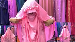 New Shahjadi Borka with Crown Hijab  New Design Borka Collection  Hudi Hijab amp Borka Tutorial 2022 [upl. by Portwin]