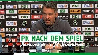 PK nach dem Spiel  Hannover 96  1 FC Heidenheim [upl. by Verbenia]