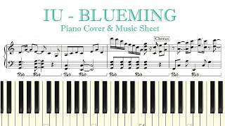 IU  Blueming Piano COver amp Music Sheet  IU Blueming Piano WNF Msuic [upl. by Mulderig]