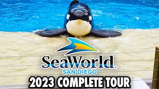 SeaWorld San Diego Tour 2023  Rides Shows Animal Exhibits and Walkthrough 4K POV [upl. by Hendrickson634]