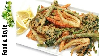 Spring vegetable fritto misto with beer batter [upl. by Aivatra286]