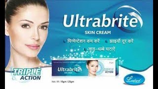 Ultra brite bright Cream Uses Side Effects Substitutes Composition  2018 [upl. by Etnuad]