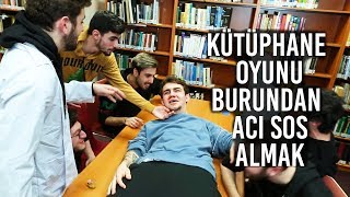 KÜTÜPHANE OYUNU BURUNDAN ACI SOS ALMAK [upl. by Northrup]