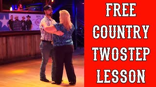 HOW TO TWOSTEP COUNTRY DANCE headloop skater free spin [upl. by Aralomo]