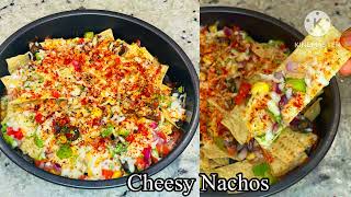 Nachoes Recipe  Loaded Cheesy Nachos Recipe  Easy Vegetable Nachos [upl. by Susanne558]