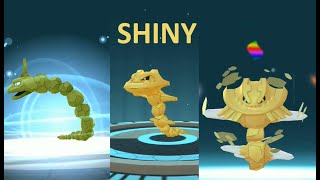 SHINY ONIX EVOLVES INTO MEGA STEELIX in Pokemon GO  Trainer Ari [upl. by Wye]