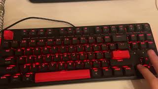 Keychron c3 pro sound testmy first mechanical keyboard [upl. by Evod]