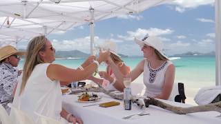 White on Whitehaven Beach Lunch  Whitsunday Clipper Race Carnival [upl. by Wendalyn]