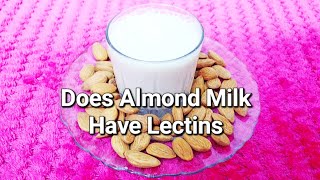 Does Almond Milk Contain Lectins Does Almond Milk Have Lectins Is Almond Milk High in Lectins [upl. by Larimer739]