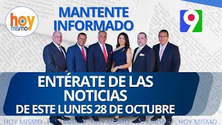 Titulares de prensa dominicana lunes 28 de octubre 2024  Hoy Mismo [upl. by Akeimahs]