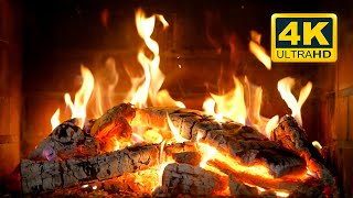 FIREPLACE 4K 🔥 Cozy Fire Background 12 HOURS Fireplace video with Burning Logs amp Fire Sounds [upl. by Rastus]